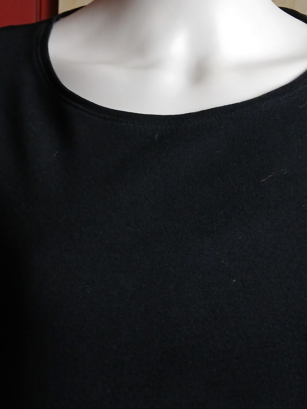 croft & barrow Black Long-Sleeve Crewneck Top